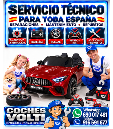 MERCEDES BENZ SL63 400 WATIOS POTENCIA 24 VOLTIOS