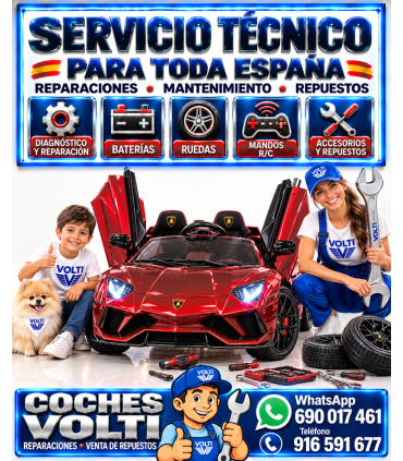LAMBORGHINI REVUELTO PARA NIÑOS BIPLAZA CONDUCCION REAL MOTOR BRUSHLESS 200 W. BATTERY PACK 24 V
