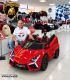 LAMBORGHINI REVUELTO PARA NIÑOS BIPLAZA CONDUCCION REAL MOTOR BRUSHLESS 200 W. BATTERY PACK 24 V