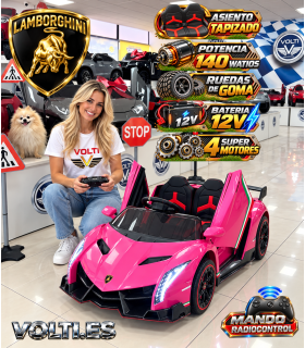 LAMBORGHINI PARA NINAS MODELO VENENO POTENCIA 140 WATIOS 4x4 MOTORES 4