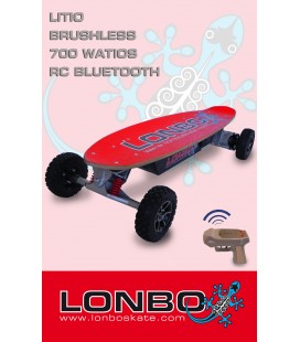 LONBO skate electrico litio, motor 700 Watios, motor Brushless
