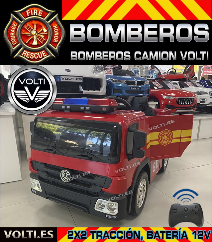 carro de bomberos para niños a bateria