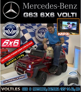 MERCEDES BENZ G63 AMG 6 RUEDAS MOTRICES, 6X6, POTENCIA 270 WATIOS, EDICIÓN LIMITADA ,PANTALLA VIDEO