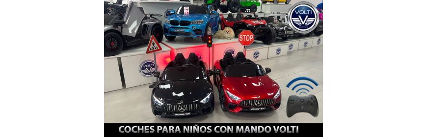 VOLTI - COCHES ELECTRICOS INFANTILES CON MANDO PARA PADRES - VOLTI