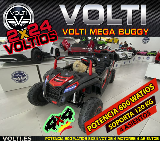 QUAD PARA NIÑOS 240 WATIOS 24V TODOTERRENO 4X4 4 MOTORES