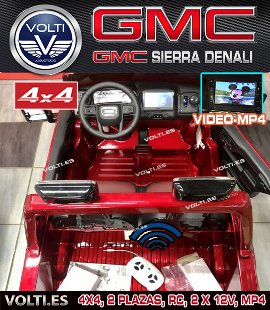 gmc-todoterreno-4x4-para-ninos-coches-volti-gmc-sierra